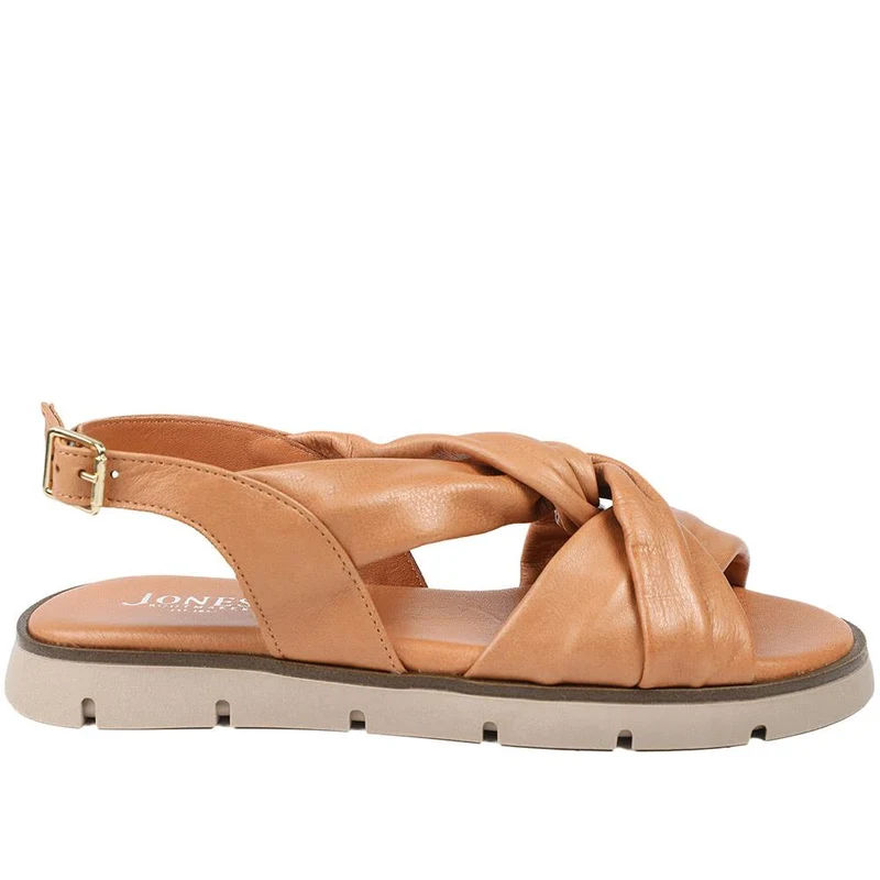 Jocasta Leather Twist Strap Sandals - JOCASTA / 329 273
