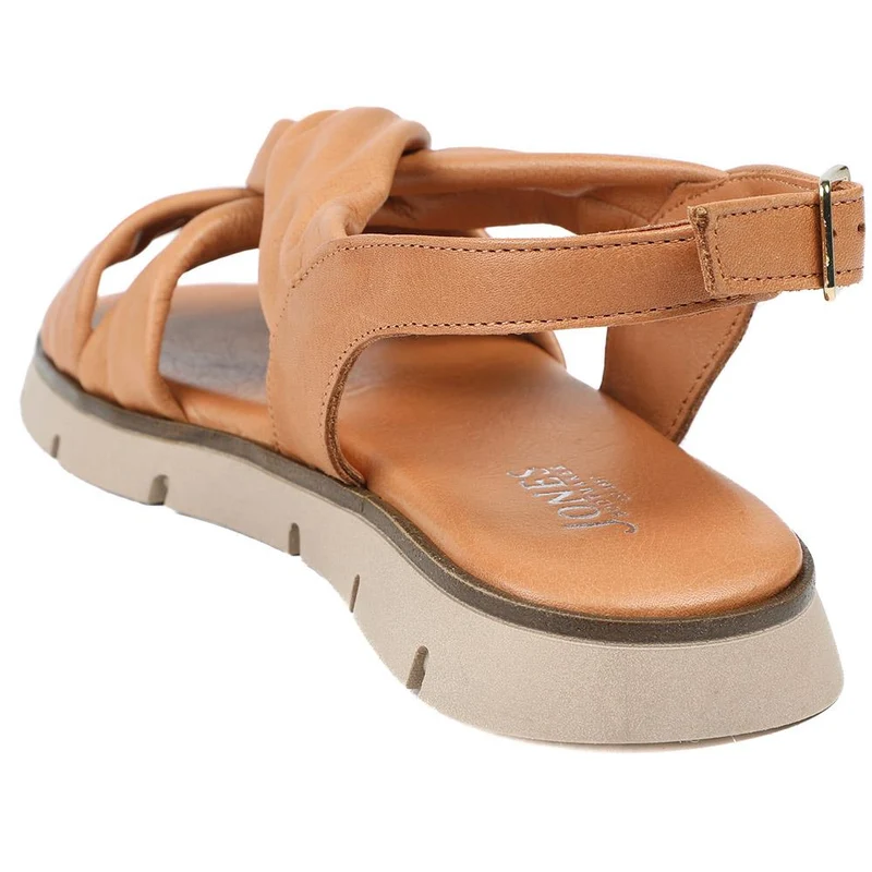 Jocasta Leather Twist Strap Sandals - JOCASTA / 329 273 - Tan Leather
