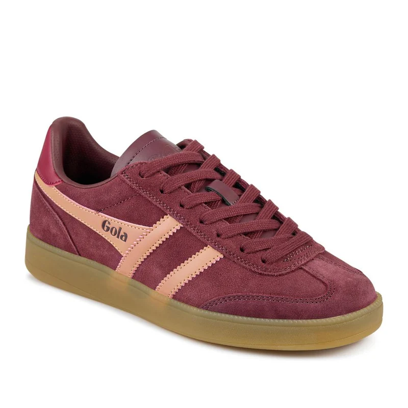 Gola Viper Leather Lace Up Trainers - JAC42501 / 327 785 - Burgundy