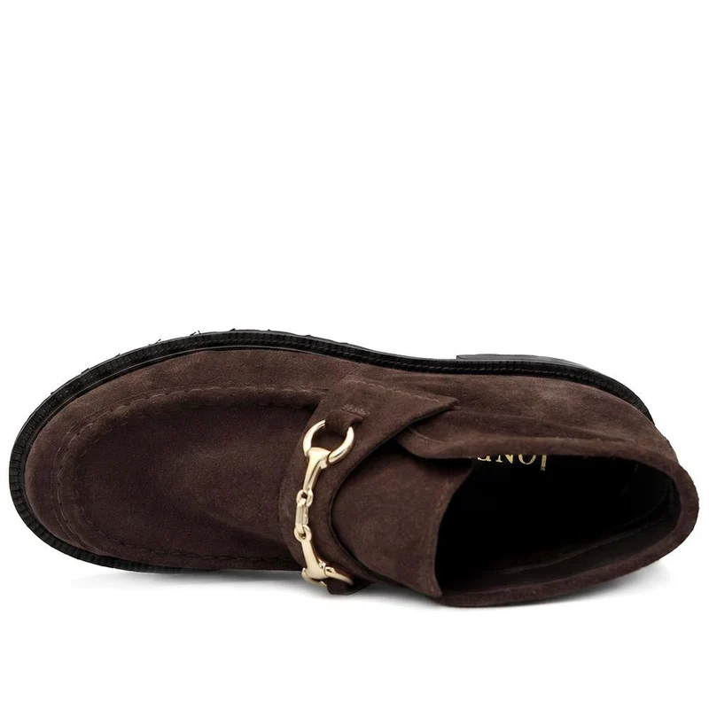 Tovia Leather Smart Ankle Boots - TOVIA / 329 778 - Choco Suede