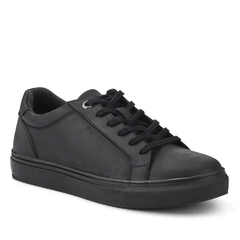 Harlow Cushioned Leather Trainers - HARLOW / 326 971 - Black