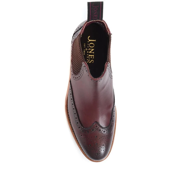 Kenia Goodyear Welted Leather Chelsea Boots - KENIA / 322 783 - Plum