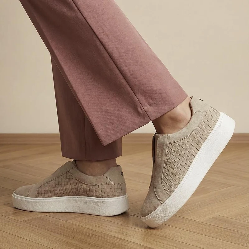 Fernanda Slip-on Trainers - FERNANDA2 / 325 349 - Sand Suede