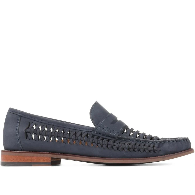 Riverside Woven Leather Loafers - RIVERSIDE / 319 873