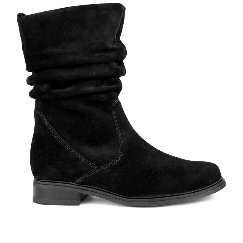 Hodie Leather Slouch Ankle Boots - GAB40507 / 325 881 - Black Suede