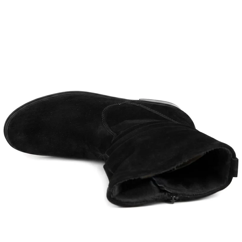 Hodie Leather Slouch Ankle Boots - GAB40507 / 325 881 - Black Suede