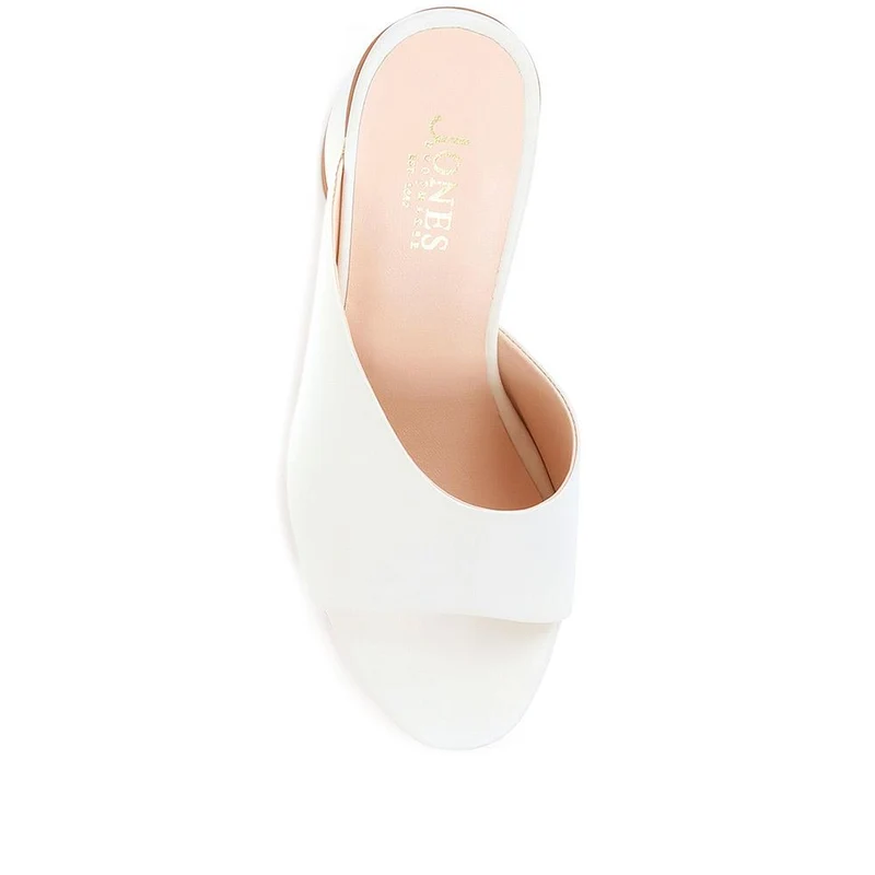 Lisetta Heeled Mules - LISETTA / 323 347 - Cream