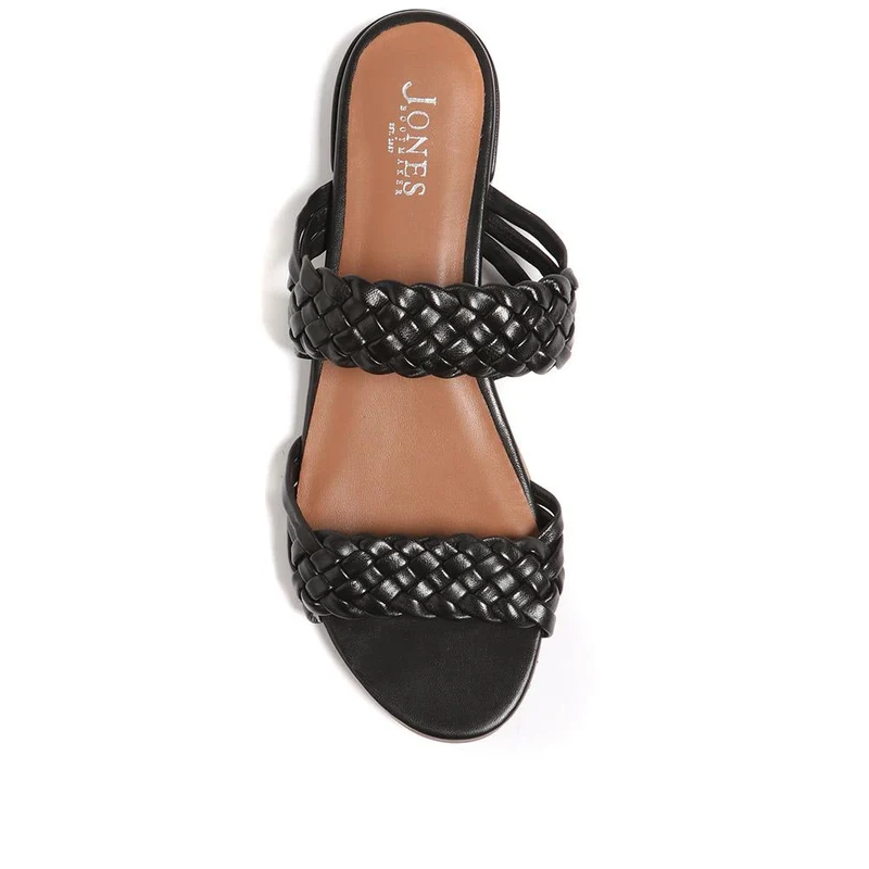 Madena Leather Mule Sandals - MADENA / 323 882 - Black