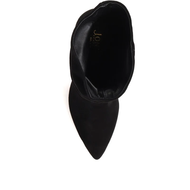Luisa Leather Stiletto Heel Boots - LUISA / 324 250 - Black