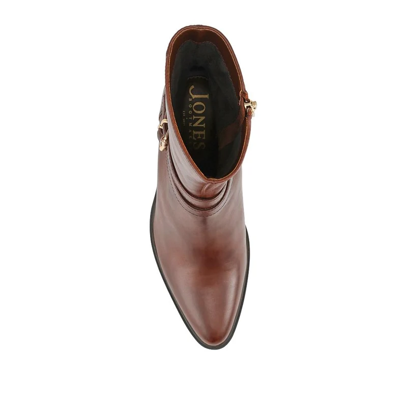 Kaira Smart Leather Ankle Boots - KAIRA / 328 021 - Dark Brown