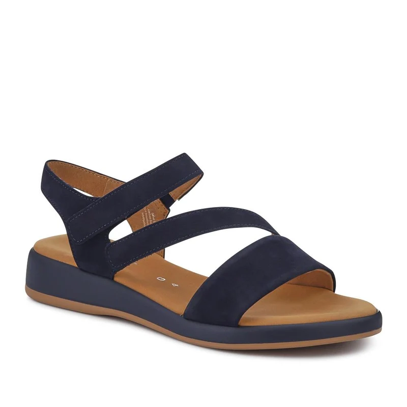 Nubuck Leather Touch-Fasten Sandals - GAB41522 / 327 028 - Navy