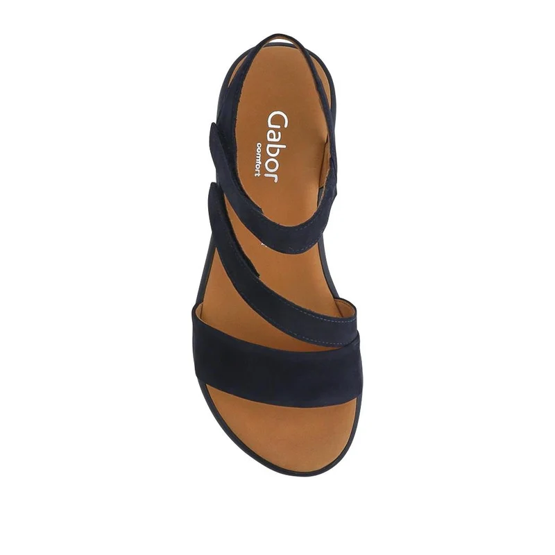 Nubuck Leather Touch-Fasten Sandals - GAB41522 / 327 028 - Navy
