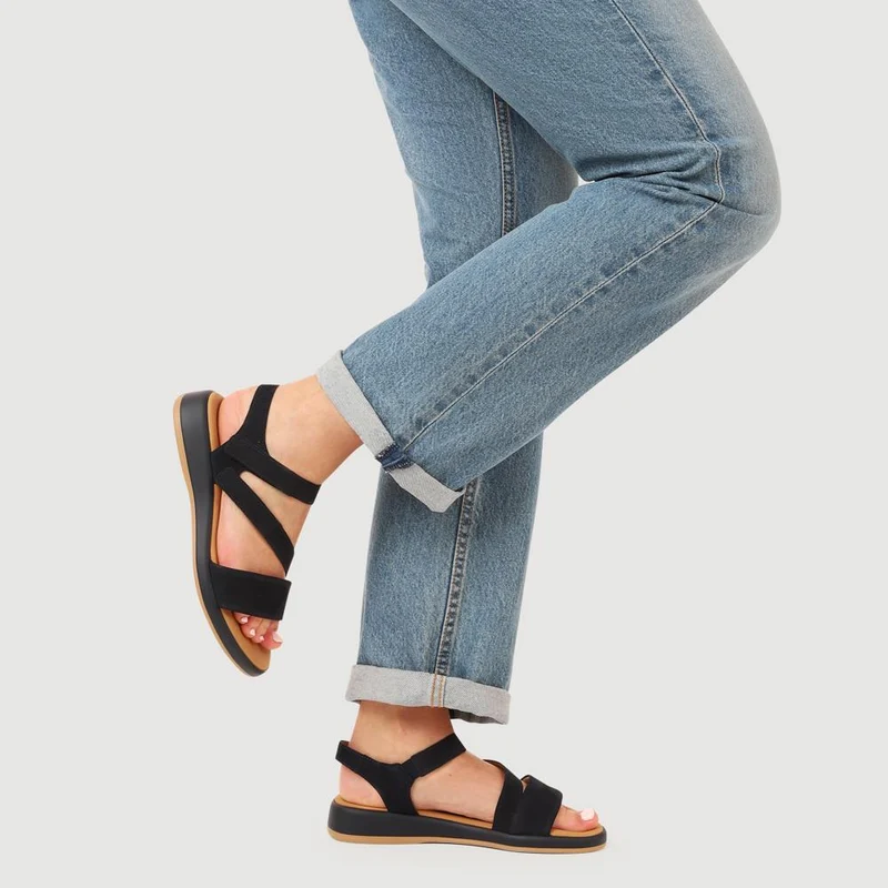 Nubuck Leather Touch-Fasten Sandals - GAB41522 / 327 028 - Navy