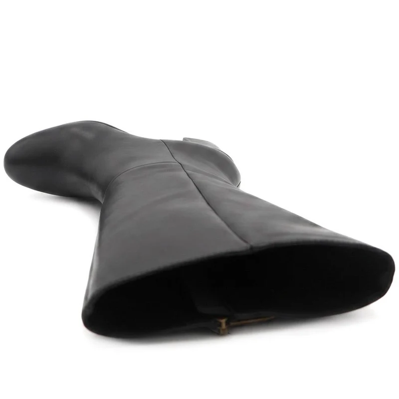 Eirith Block Heel Smart Leather Long Boots - EIRITH / 329 780 - Black Leather