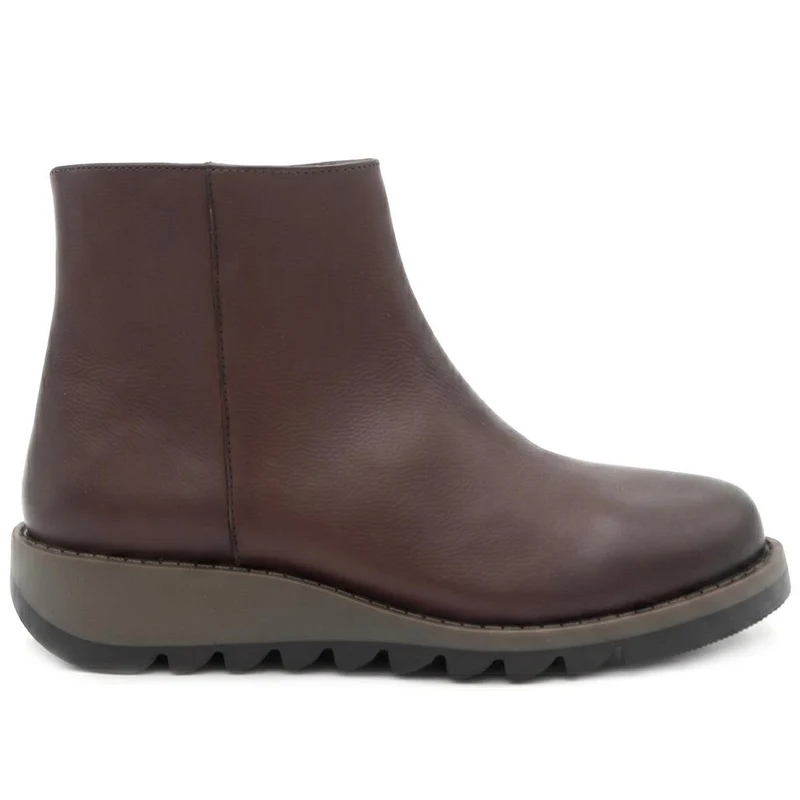 Marianne2 Leather Chunky Ankle Boots - MARIANNE2 / 329 732 - Brown