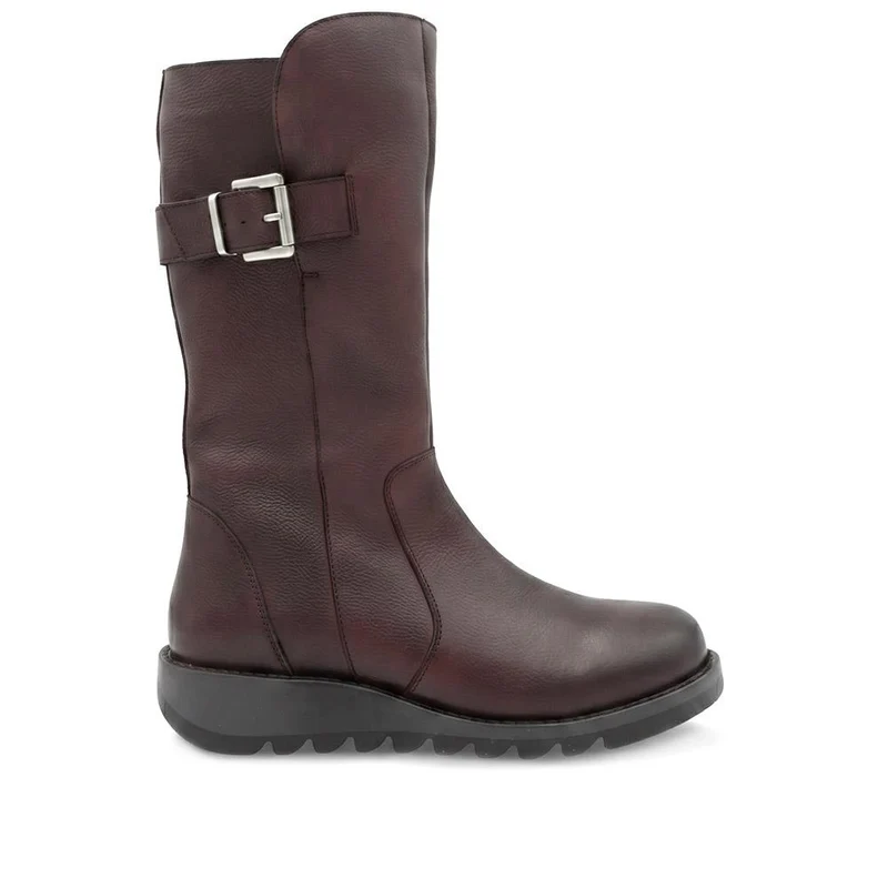 Edita2 Leather Long Boots - EDITA2 / 329 733 - Burgundy