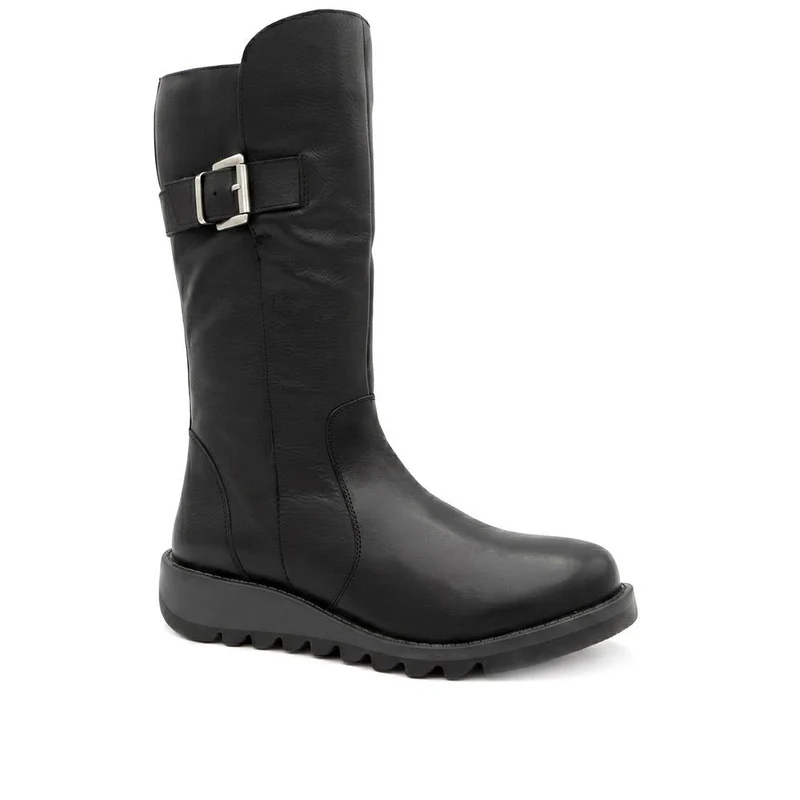Edita2 Leather Long Boots - EDITA2 / 329 733 - Black