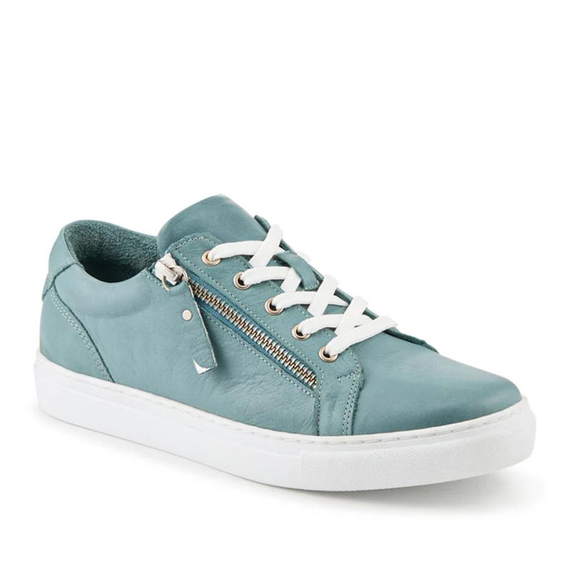 Padova2 Leather Lace-Up Trainers - PADOVA2 / 324 917 - Teal