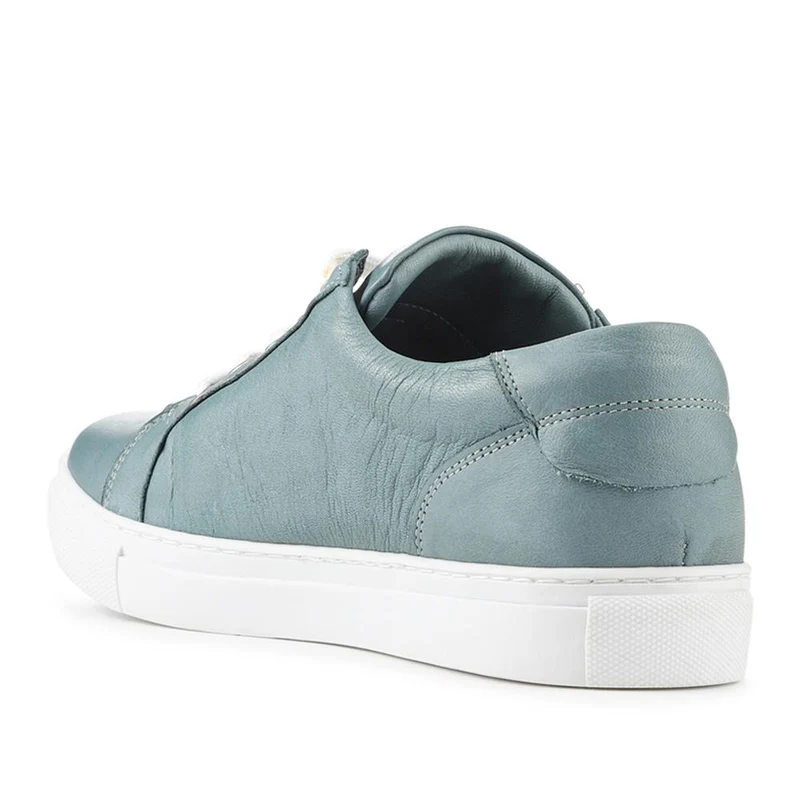 Padova2 Leather Lace-Up Trainers - PADOVA2 / 324 917 - Teal