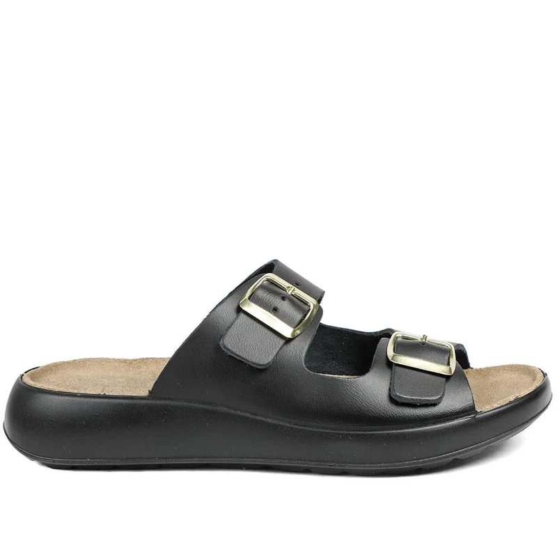 Harlowe Wide Fit Leather Sandals - HARLOWE / 328 993