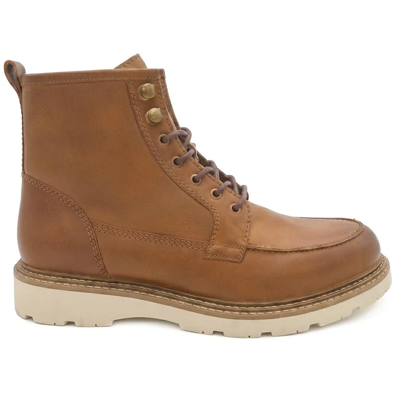 Essex Chunky Leather Boots - ESSEX / 328 074 - Tan Leather
