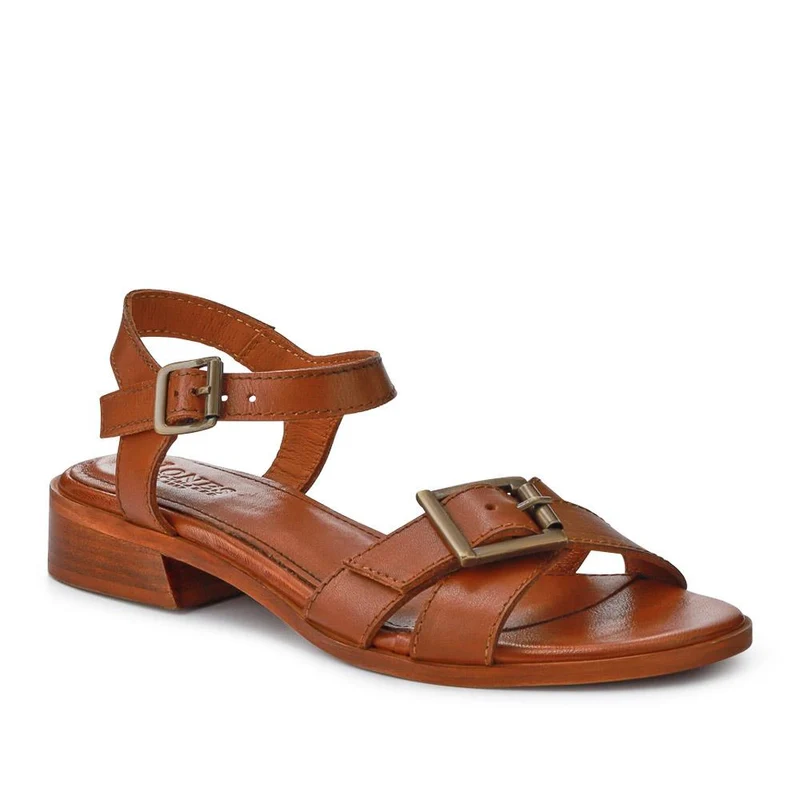 Hythe Smart Leather Sandals - HYTHE / 327 161 - Tan