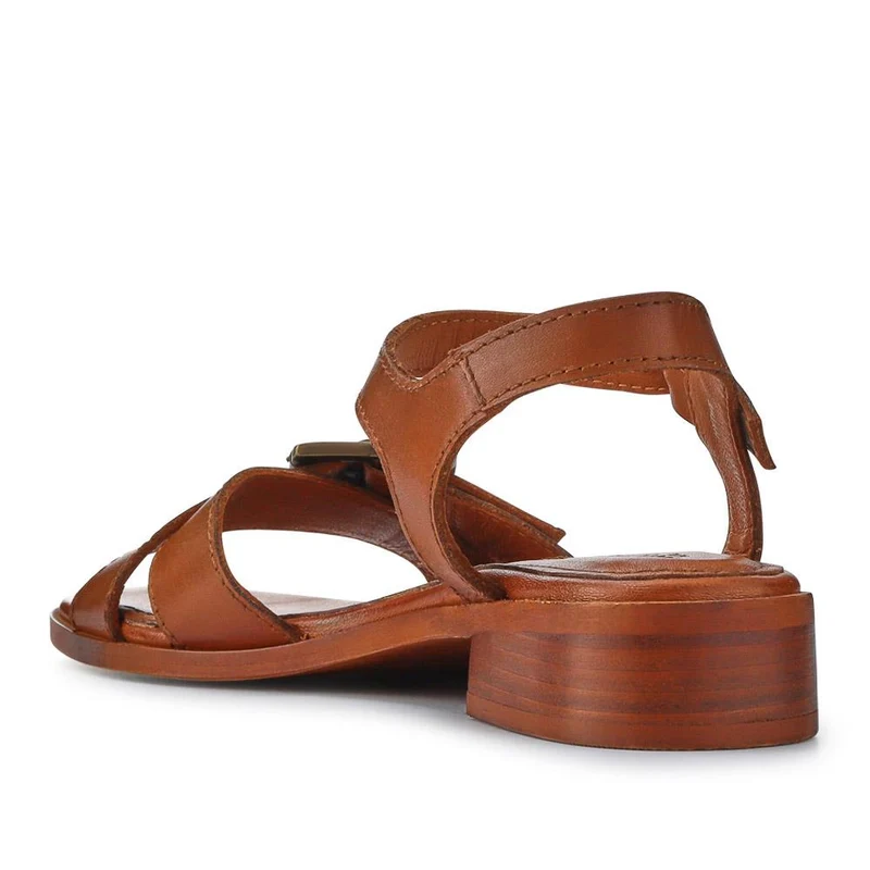 Hythe Smart Leather Sandals - HYTHE / 327 161 - Tan