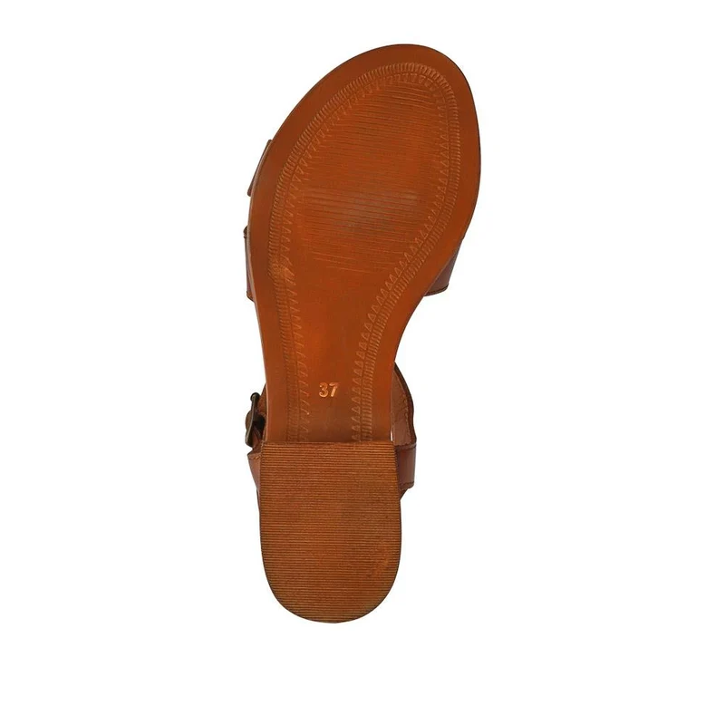 Hythe Smart Leather Sandals - HYTHE / 327 161 - Tan