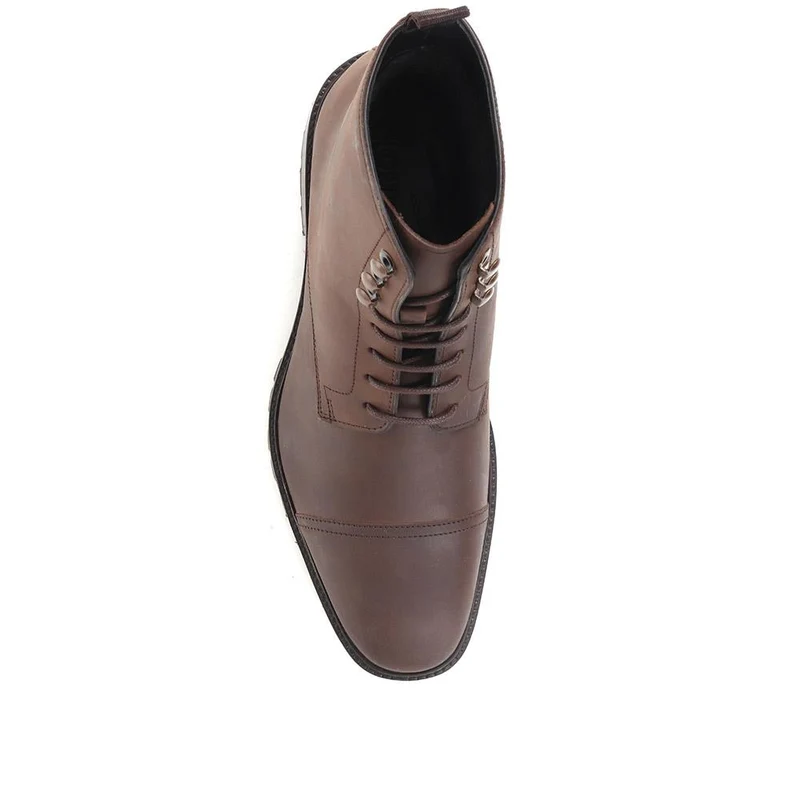 Darley Leather Ankle Boots - DARLEY / 322 606 - Brown Nubuck