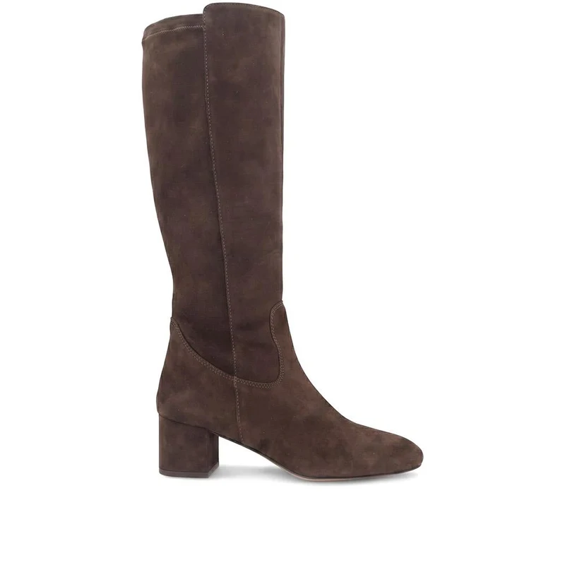 Emberly Leather Stretch Long Boots - EMBERLY / 329 788