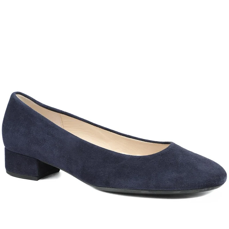 Woodall Leather Trainers - GAB37505 / 323 292 - Navy
