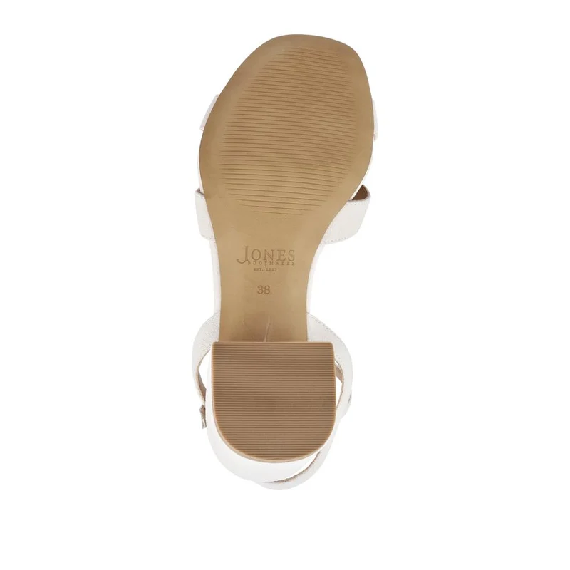 Hyacinth Wide-Fit Heeled Leather Sandals - HYACINTHWIDE / 327 389 - Cream