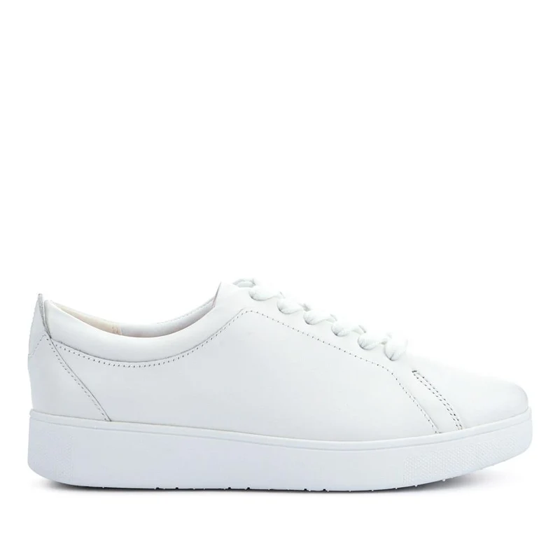 Leather Lace-Up Trainers - FITF41505 / 327 059 - White