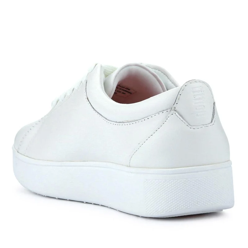 Leather Lace-Up Trainers - FITF41505 / 327 059 - White