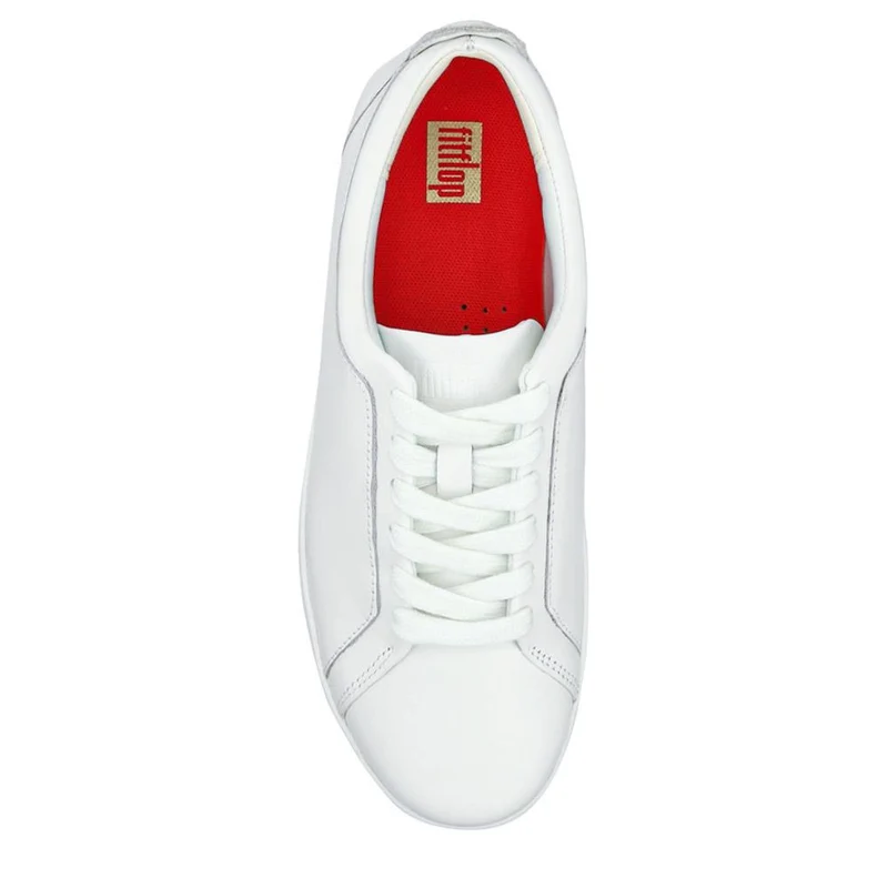 Leather Lace-Up Trainers - FITF41505 / 327 059 - White