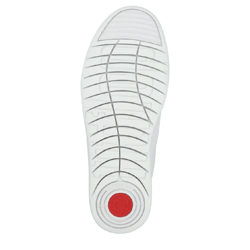 Leather Lace-Up Trainers - FITF41505 / 327 059 - White