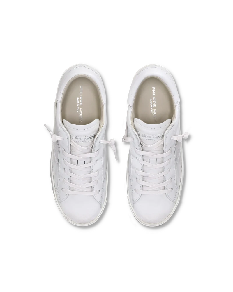 Women's Prsx Low-Top Sneakers in Leather, White