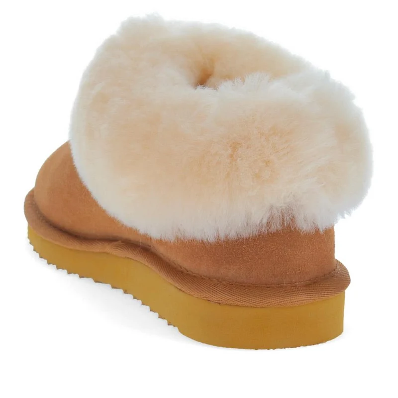 Fabiola Faux Fur Slippers - FABIOLA / 326 072 - Chestnut