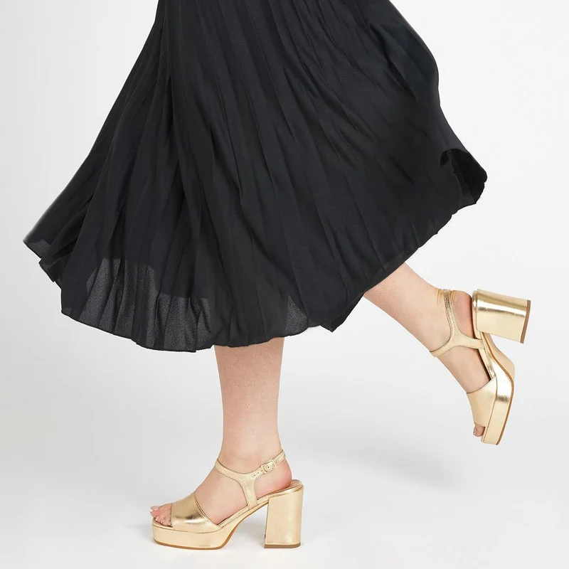 Giuseppa Platform Heels - GIUSEPPA / 323 016 - Gold