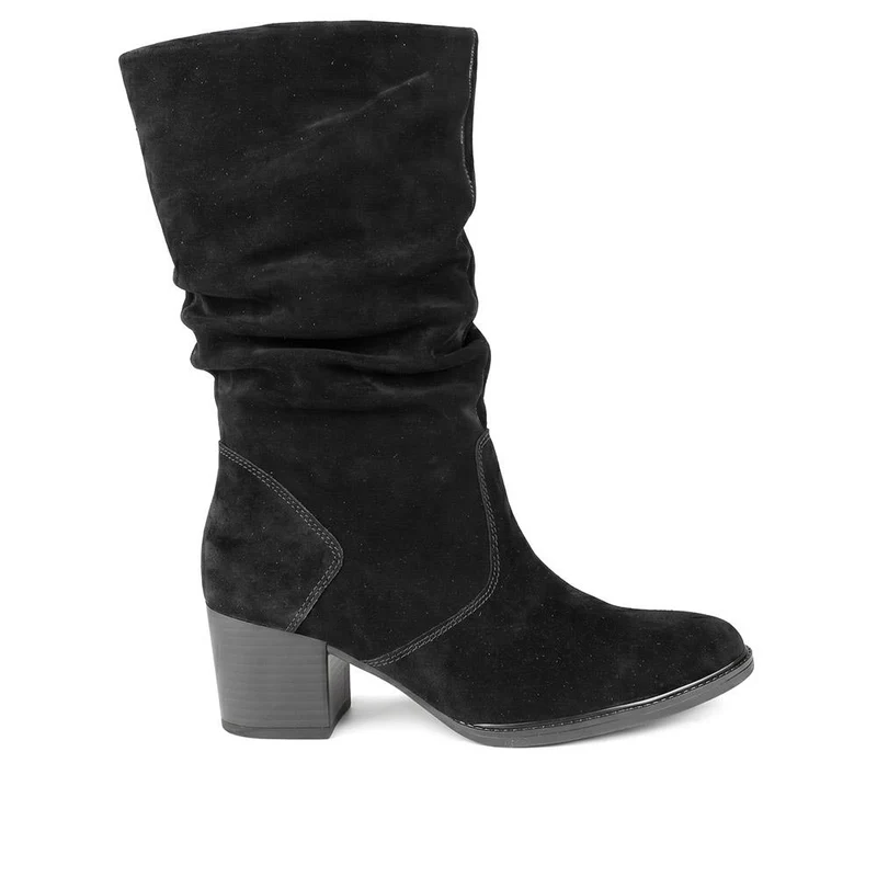 Gabor Wide Fit Leather Slouched Boots - GAB44513 / 330 019