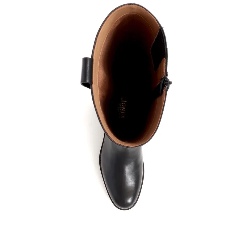 Emelia Medium Calf Fit Leather Boots - EMELIAM / 326 210 - Black