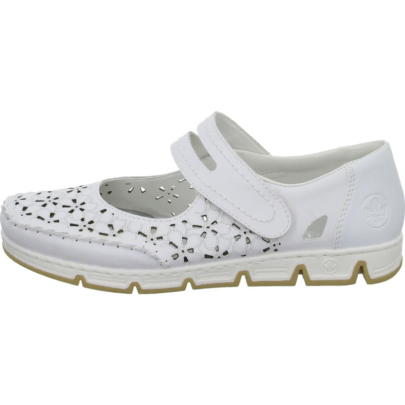 Rieker Slipper/Kletthalbschuh luftdurchlässig (durchbrochenes/geflochtenes Obermaterial)