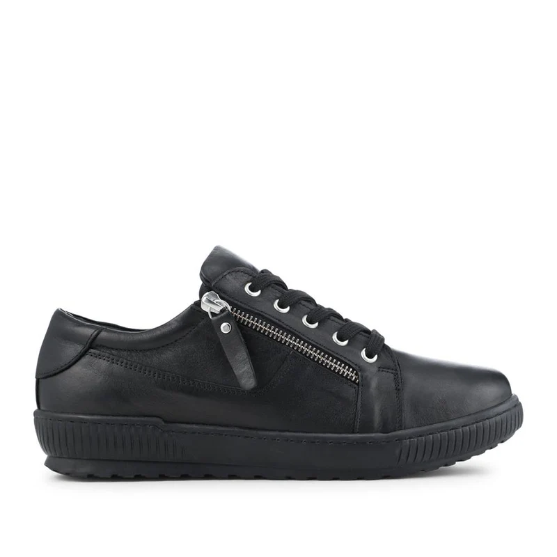 Padova Wide-Fit Leather Trainers - PADOVAWIDE / 326 787