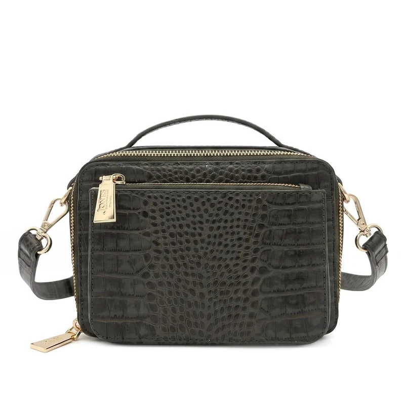 Waldorf Leather Zip-Up Handbag - WALDORF / 327 324