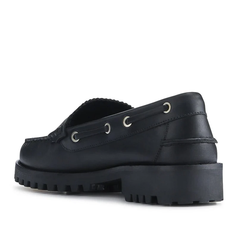Miuccia Leather Moccasins - MIUCCIA / 327 248 - Black