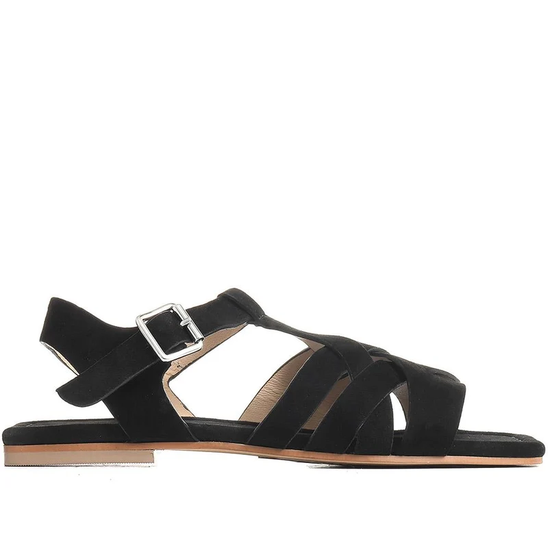 Lyla Flat Sandals - LYLA / 321 572 - Black