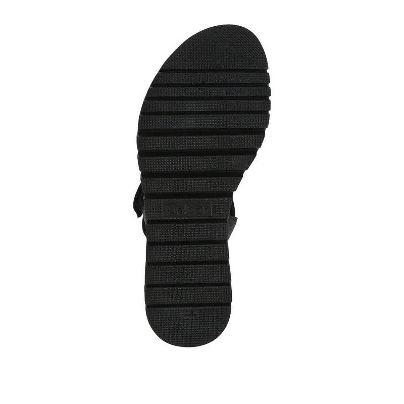 Amarillo Gabor Leather Chunky Buckled Sandals - GAB41510 / 326 995 - Black
