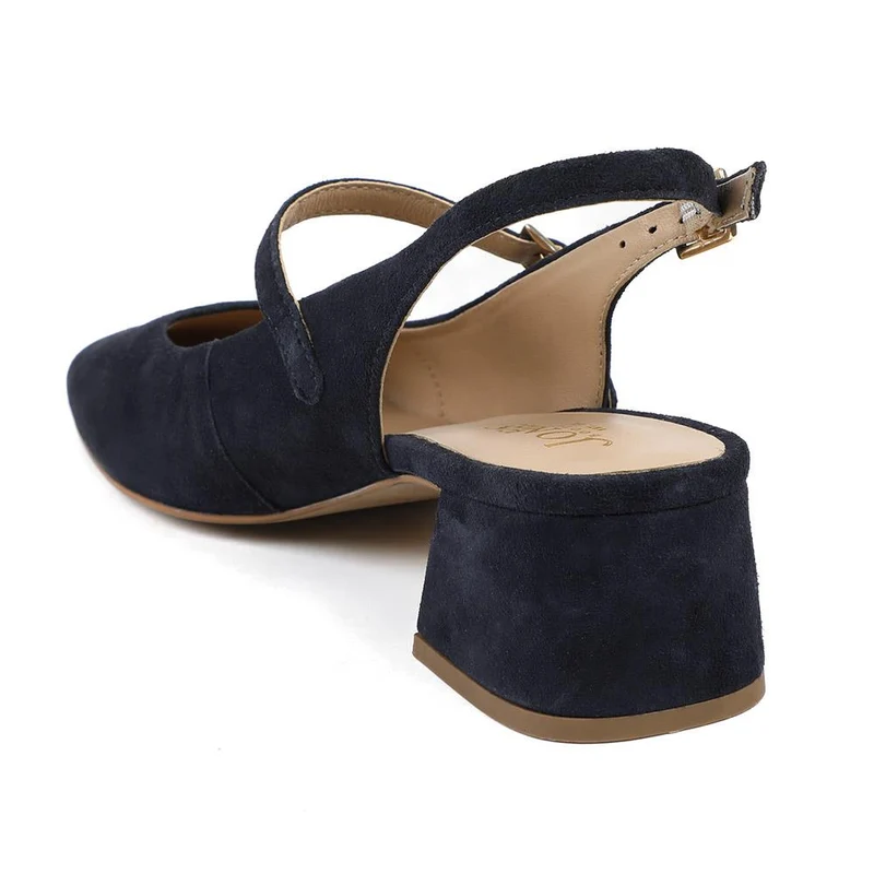 Yamila Leather Slingback Mary Janes - YAMILA / 329 093 - Navy
