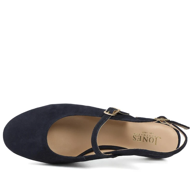 Yamila Leather Slingback Mary Janes - YAMILA / 329 093 - Navy