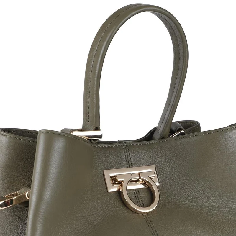 Verna Leather Shoulder Bag - VERNA / 325 467 - Green